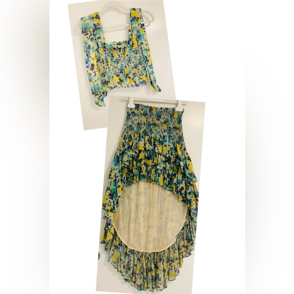 Xs/s loveshackfancy floral ruffle set